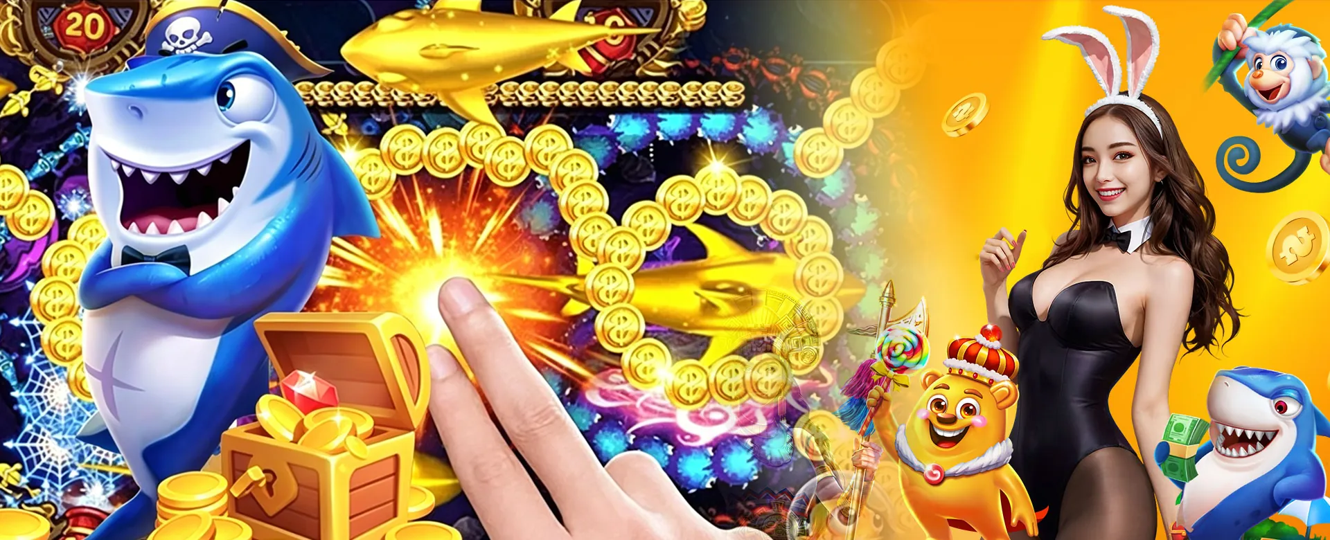 phsky online casino hero image, showcasing a vibrant gaming platform with golden accents and a player-centric design, promoting safe and exciting online entertainment in the Philippines.